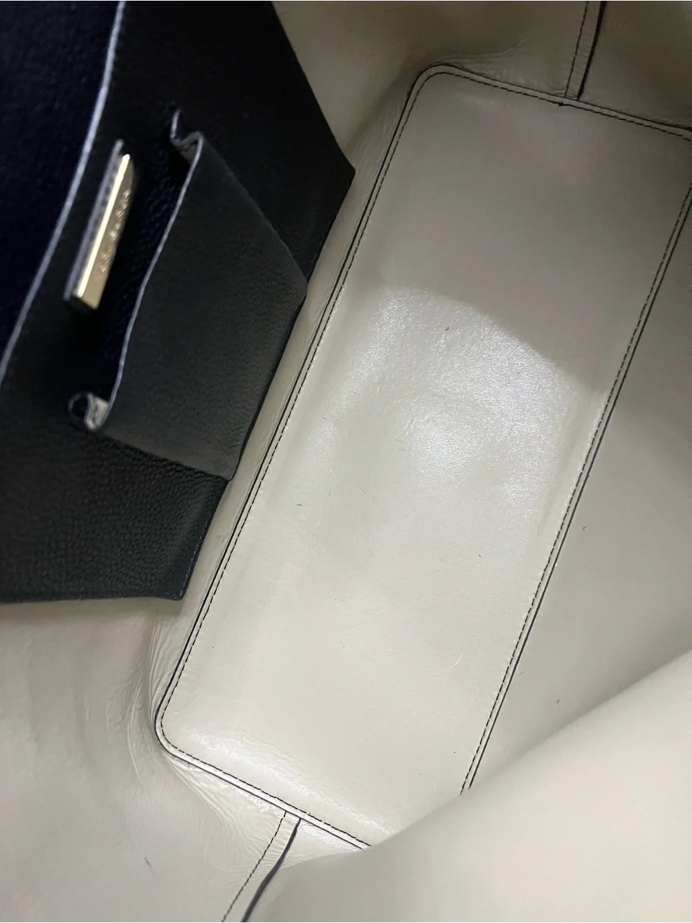 Tory Burch Perry Black Pebbled Leather Tote